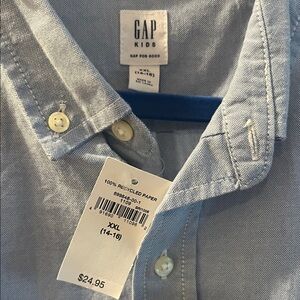 GAP Kids Light Blue Casual Button Down Shirt